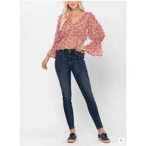 Judy Blue Skinny Fit Mid-seam Stich Jeans